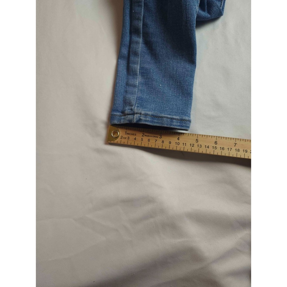 Fashion Nova Skinny Jeans Womens 0 Blue Denim Distressed High Rise Medium Wash